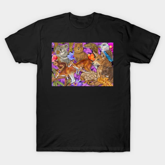 Australian Wildlife T-Shirt by Tim Jeffs Art